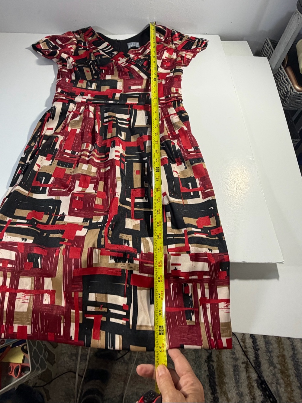 Rabbit Rabbit Rabbit Designs Geometric Wrap Dress Size 4 - Picture 11 of 11